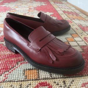 Clark Chestnut Leather Loafers